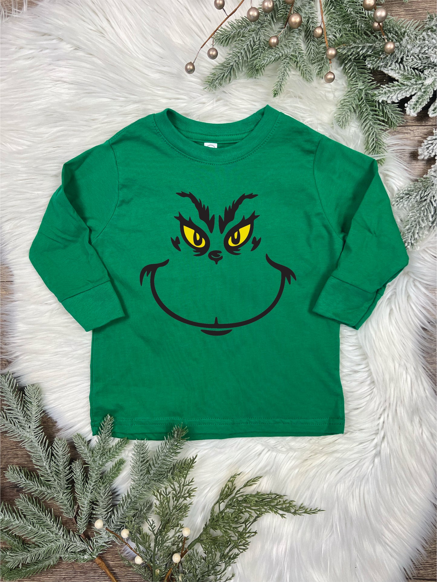 Grinch Toddler Long Sleeve Shirt