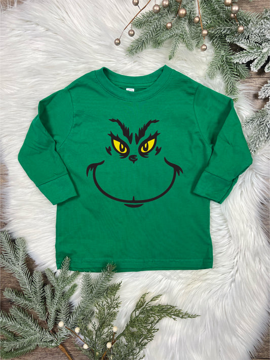 Grinch Toddler Long Sleeve Shirt