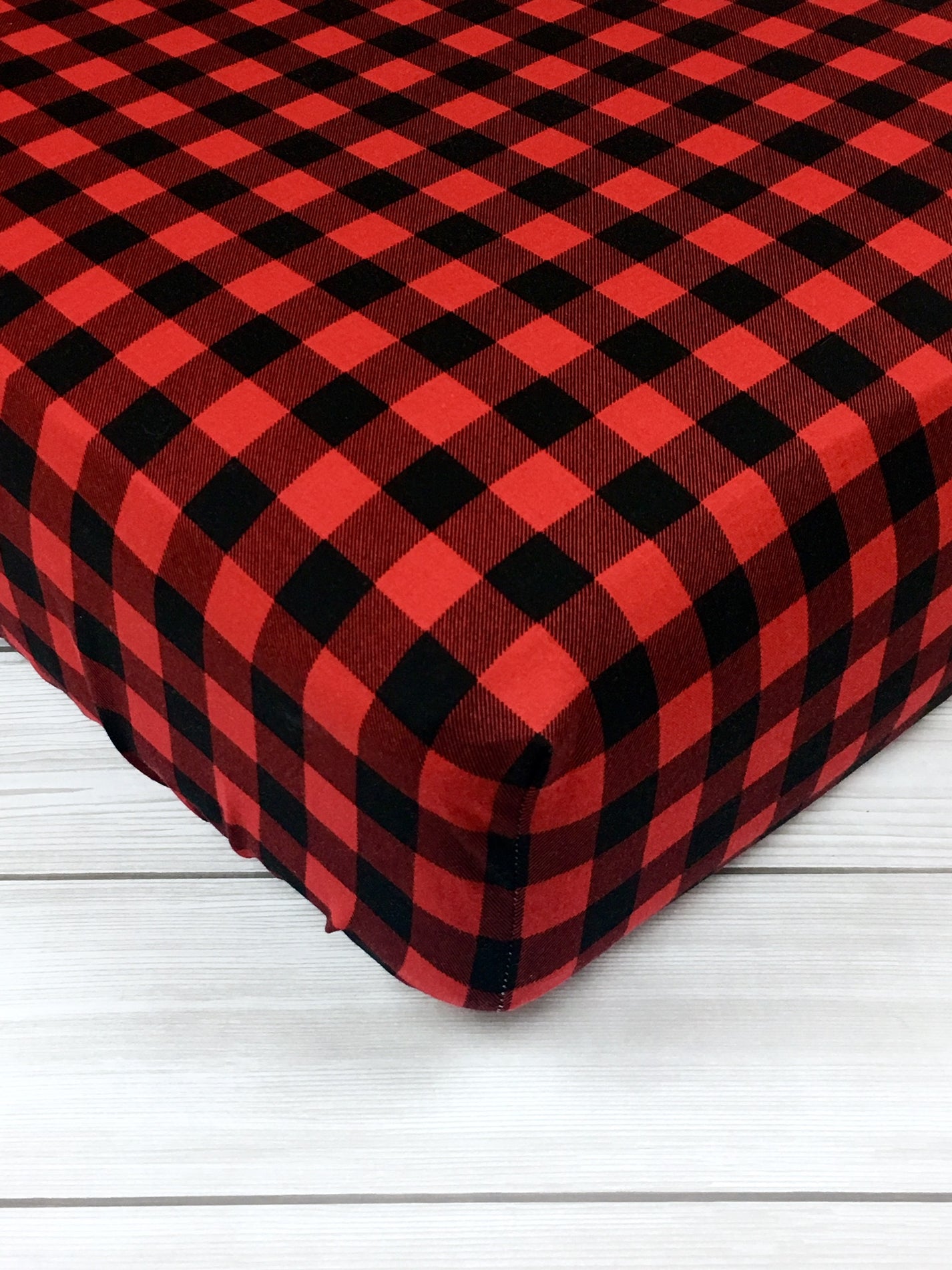 Buffalo Plaid Crib Sheet or Changing Pad Cover | The Giggling Peanut