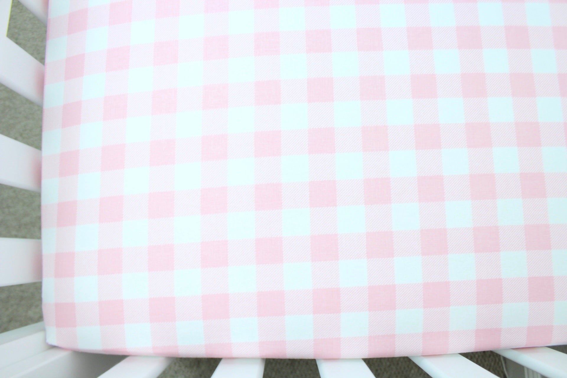 Pink buffalo check outlet crib sheet